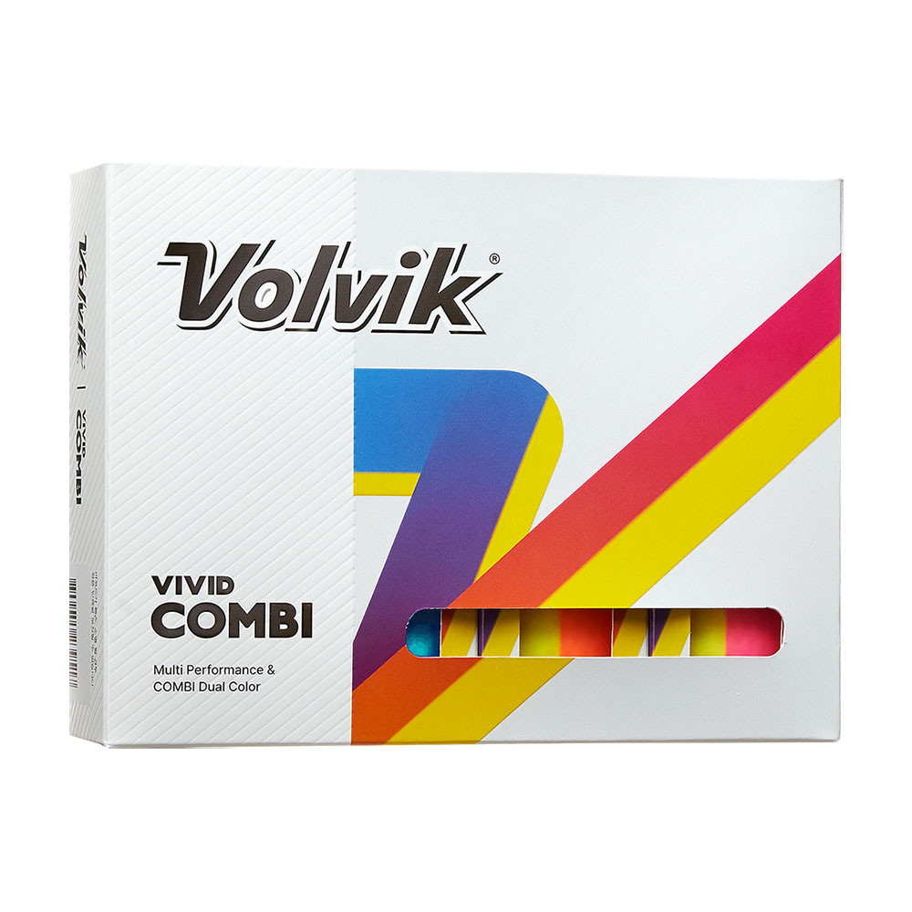 Volvik Vivid Combi Assorted Golf Balls - Maple Hill Golf